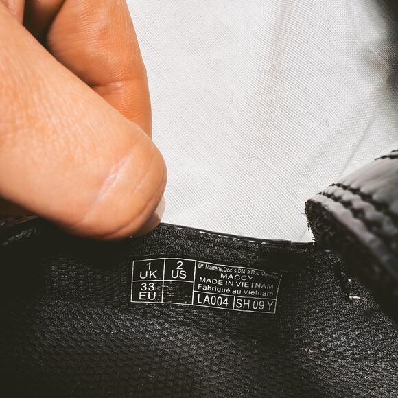 Vintage Dr. Martens Girls Mary Janes Black Size 2 - Picture 6 of 6